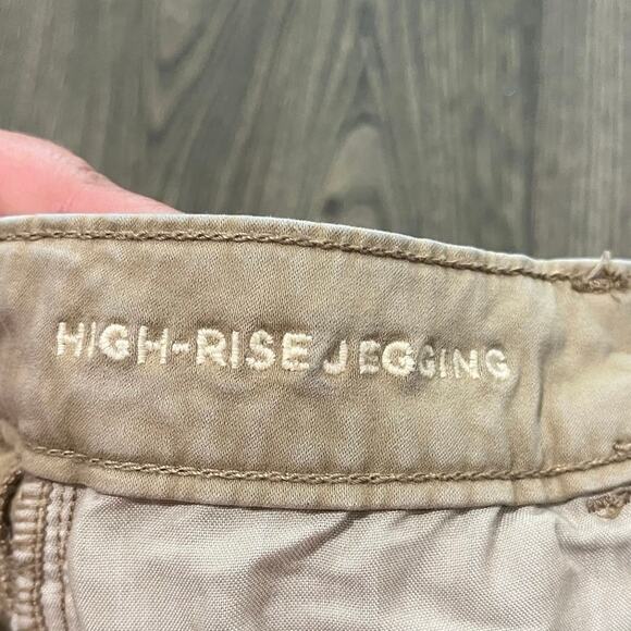 American Eagle Womens High-Rise Jegging Jeans Next Level Stretch Tan Size 4 - Picture 8 of 12